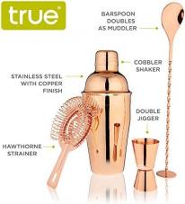 True Brands - Copper Barware Set