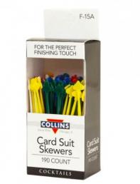 Collins - Card Suit Skewers 190ct